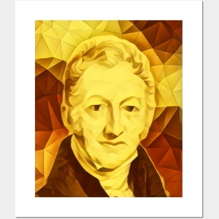 Thomas Robert Malthus Golden Portrait | Thomas Robert Malthus Artwork 9 Posters and Art